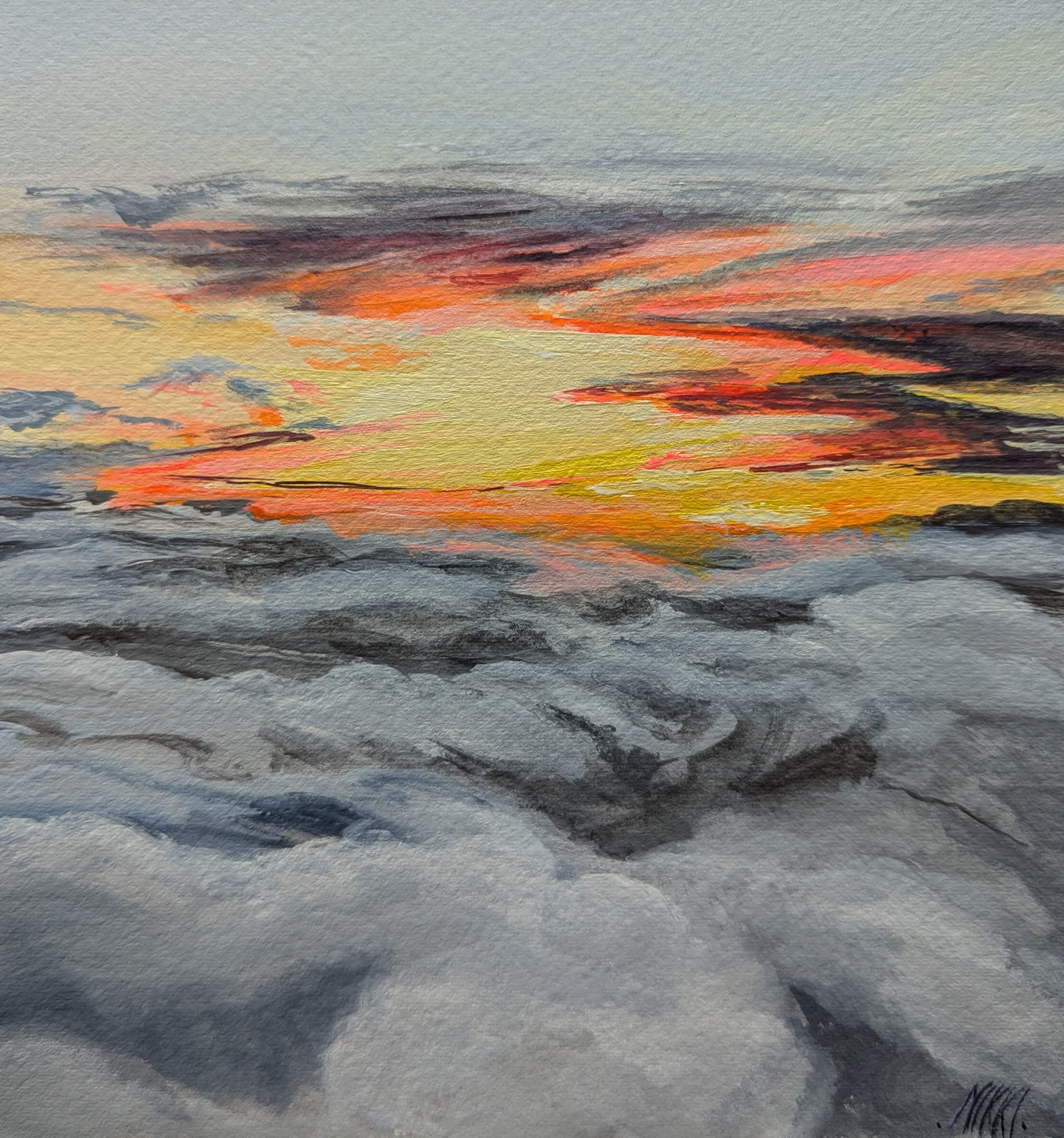 Above the clouds