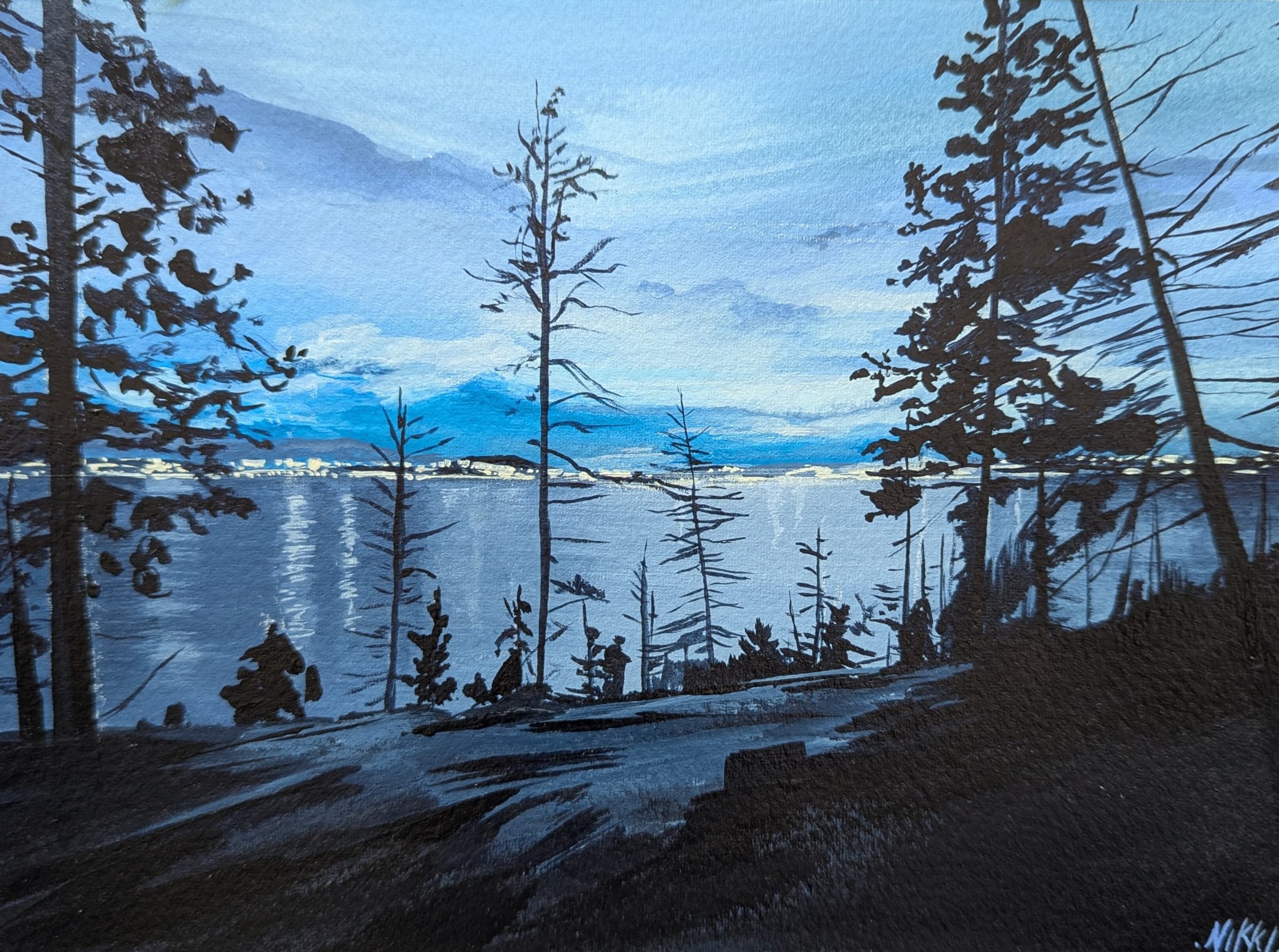 Evening winter light
