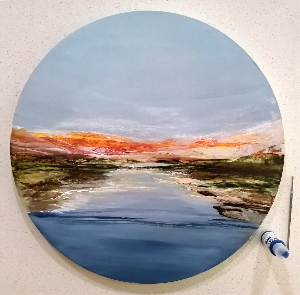 Abstract Landscape Round